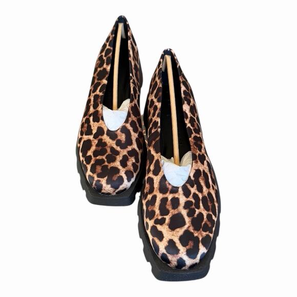 Katy Perry Collections The Daarling Leopard Satin Lug Sole Loafer NIB Size 11 - Picture 2 of 12